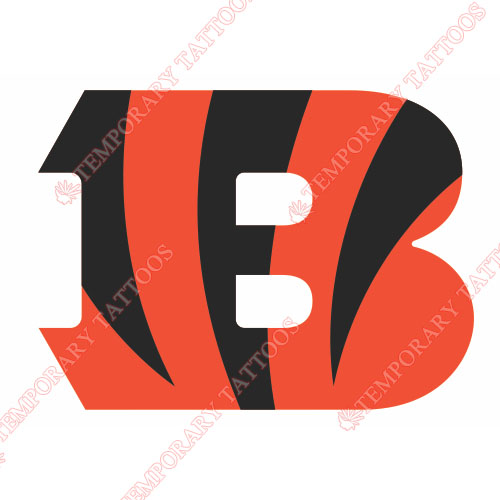 Cincinnati Bengals Customize Temporary Tattoos Stickers NO.468